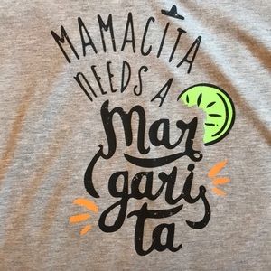 Mamacita Needs A Margarita gray T-shirt